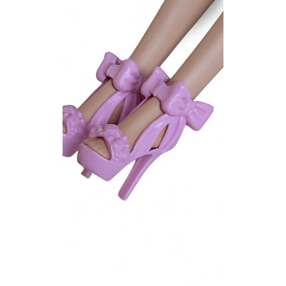Barbie Doll in Green Pink Tropical Dress Pink High Heel Shoes From Dream Closet - Picture 2 of 5